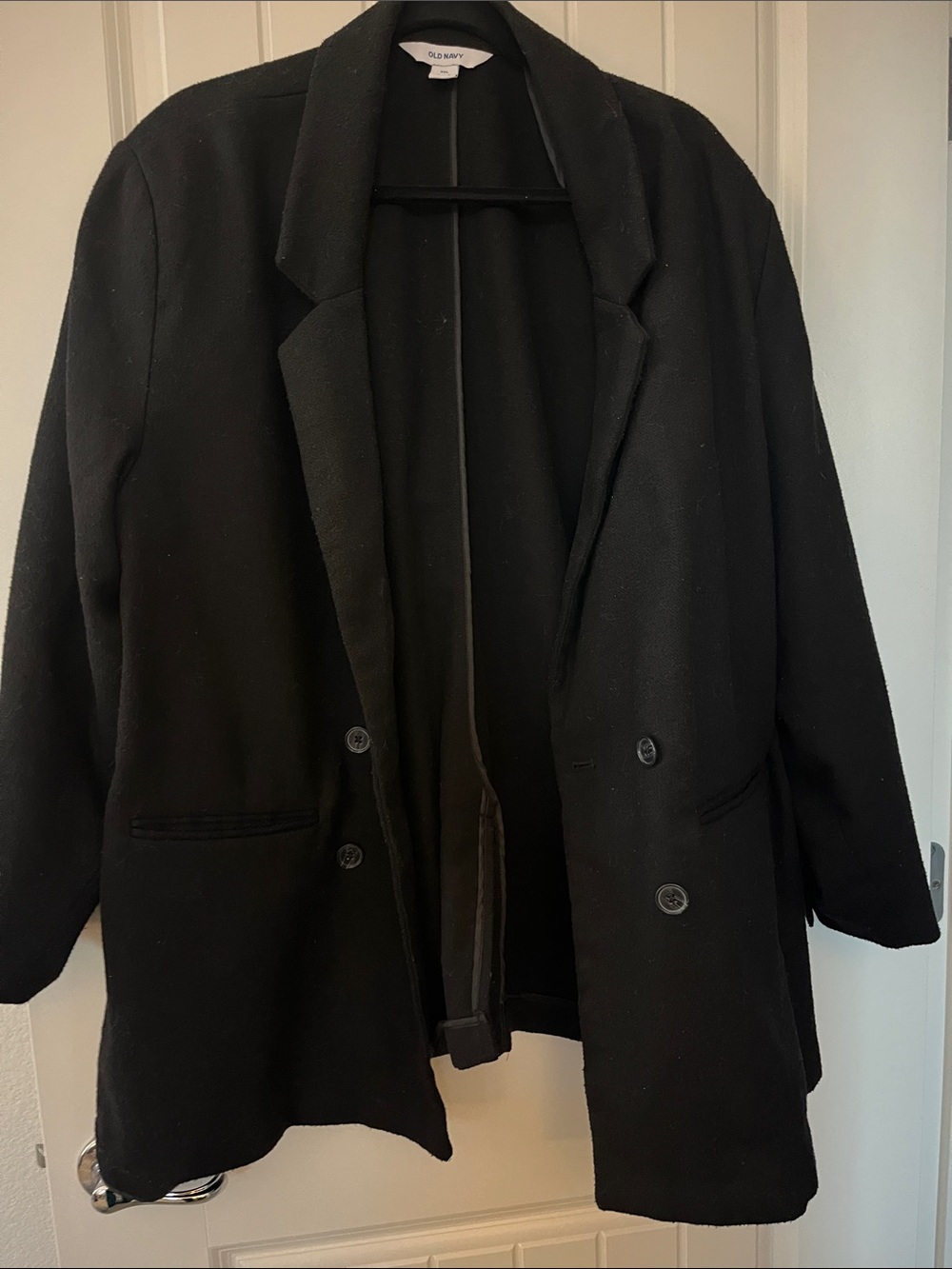 Old Navy Black Double-Breasted Blazer